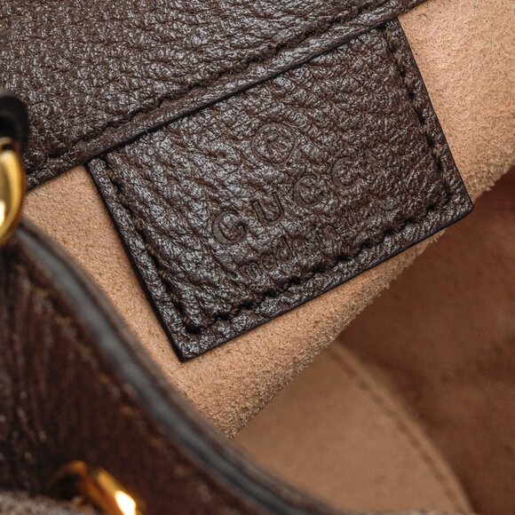 Gucci Ophidia Brown GG Supreme Mini Bucket Bag - Picture 13 of 15